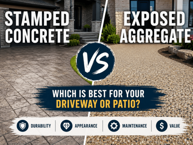 Stamped Concrete vs. Exposed Aggregate: Which Is Best for Your Driveway or Patio?