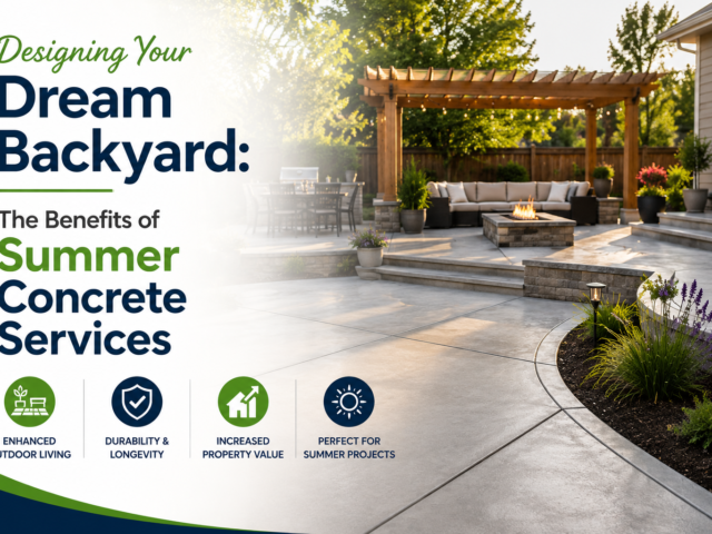 Designing Your Dream Backyard: The Benefits of Summer Concrete Services